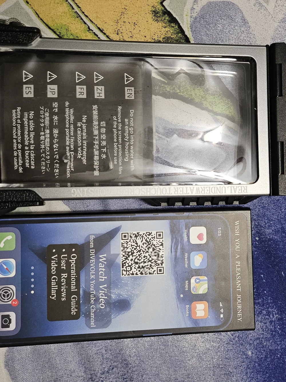 DIVEVOLK SeaTouch 4 Max Underwater Touchscreen Housing for Smartphone Black/Gray